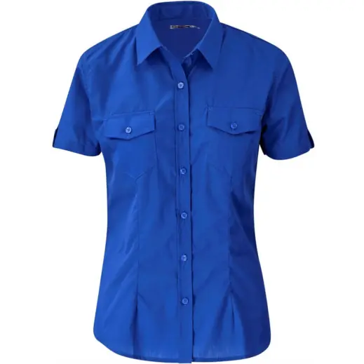 Ladies Short Sleeve Kensington Shirt Royal